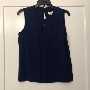 Kate spade navy silk shirt